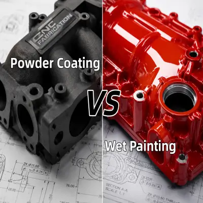 Poedercoating versus natlakken voor precisie-CNC-onderdelenkosten